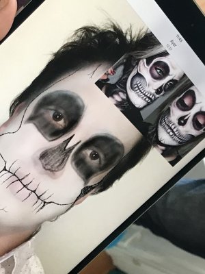 Maquillaje para Halloween diseñado en una App (sí, ¡es real!)