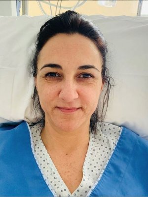 Renata Bravo tras su operación: 