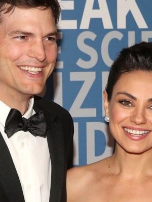 Mila Kunis y Ashton Kutcher compartieron su ingeniosa forma de entretener a sus hijos en cuarentena