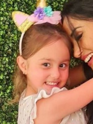 Pamela Díaz se cuadró con el Viejo Pascuero esta Navidad