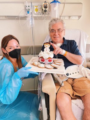 Kel Calderón y su padre celebraron la Navidad desde la clínica: 