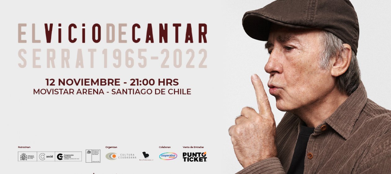 ¡Atención fanáticas! Hoy comienza la venta para el último show de Serrat en Chile