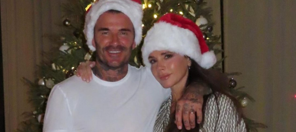 ¡Santa llegó antes! Victoria y David Beckham compartieron su postal navideña
