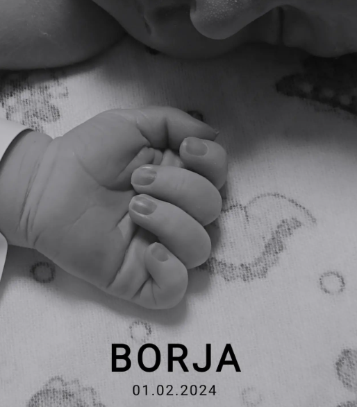 Mano de Borja recién nacido
