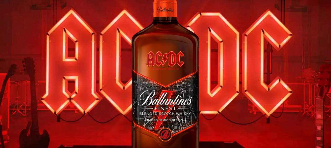 Ballantine’s Finest le da un toque de rock a su icónica colección True Music Icons con el diseño de la nueva edición limitada AC/DC