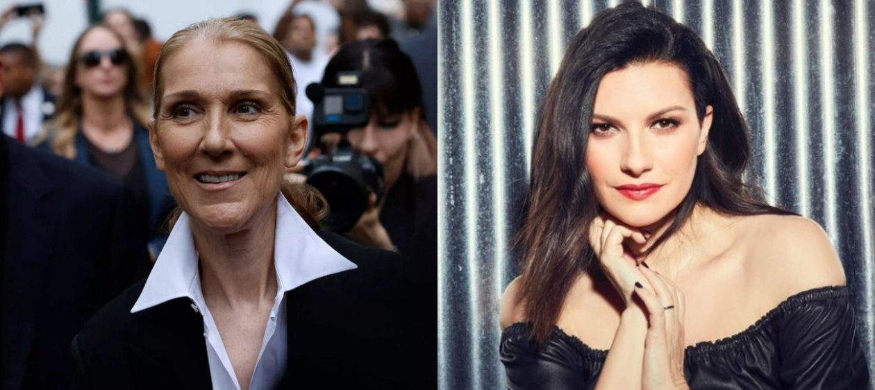 La emoción de Laura Pausini al ver a Céline Dion en París 2024