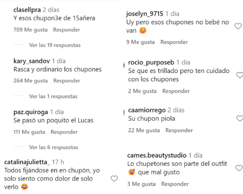 Comentarios que borró Maite Phillips de su publicación