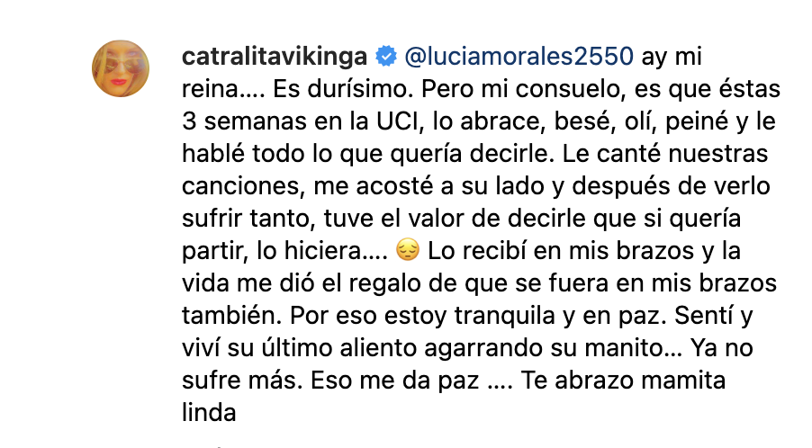 Cata Pulido relató los últimos días junto a su hijo 