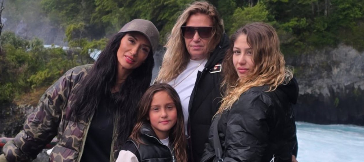 Pamela Díaz compartió registros de sus vacaciones en el sur de Chile junto a sus hijas, su yerno y Kanela