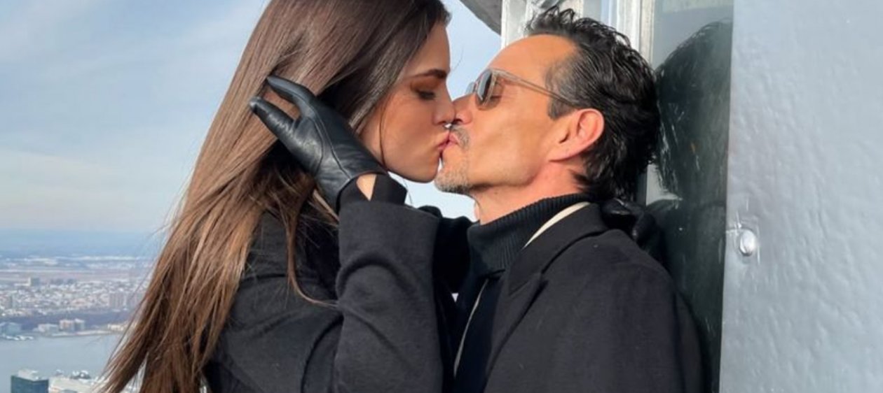 Marc Anthony y Nadia Ferreira protagonizan romántico momento en premios Lo Nuestro