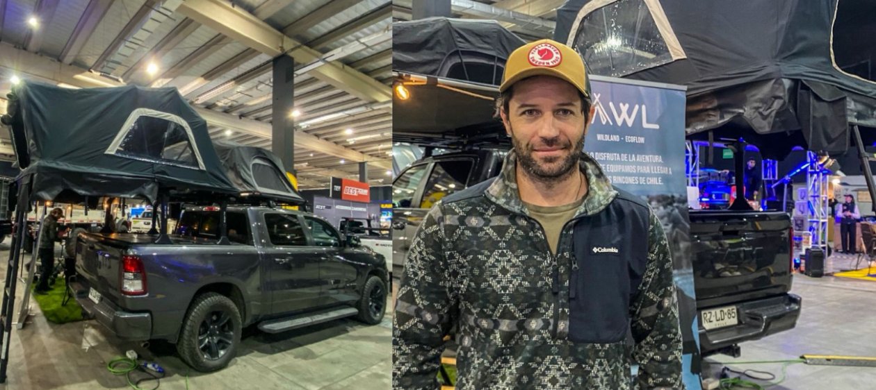 La sorpresa de Motortec 2025: Cristián Arriagada presentó su empresa de carpas y equipamiento para aventuras sobre ruedas