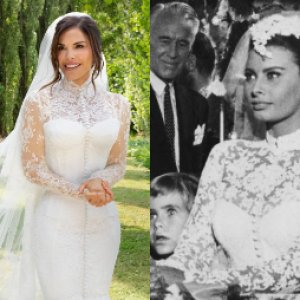 El vestido de novia de Lauren Sánchez tardó un año en diseñarse y se inspiró en una diva del cine italiano