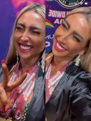 ¡Imparable! Luli gana nuevo torneo internacional de culturismo en Bolivia