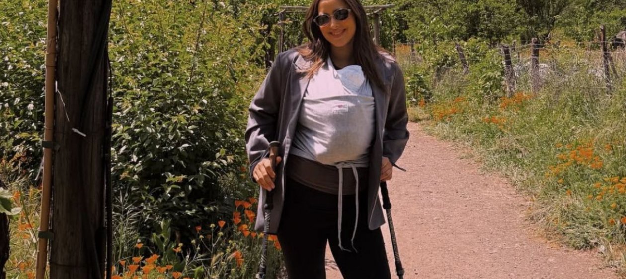 Meli Noto comparte su vida postparto en el Cajón del Maipo: “Usé bastones para bajar de la casa