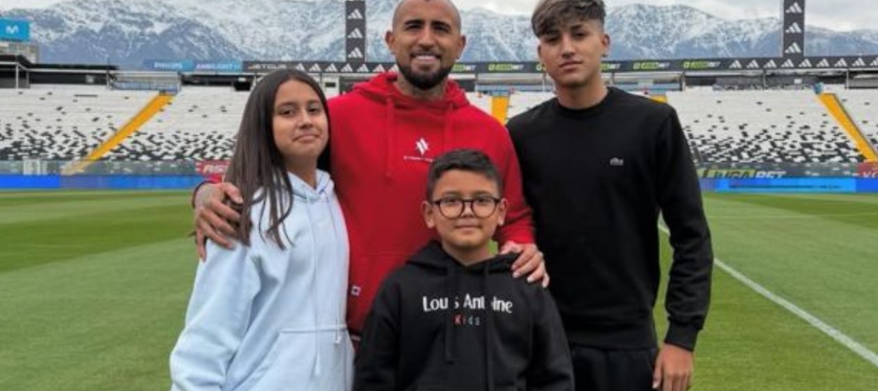 Arturo Vidal compartió su emoción tras el accidente vehicular de sus hijos