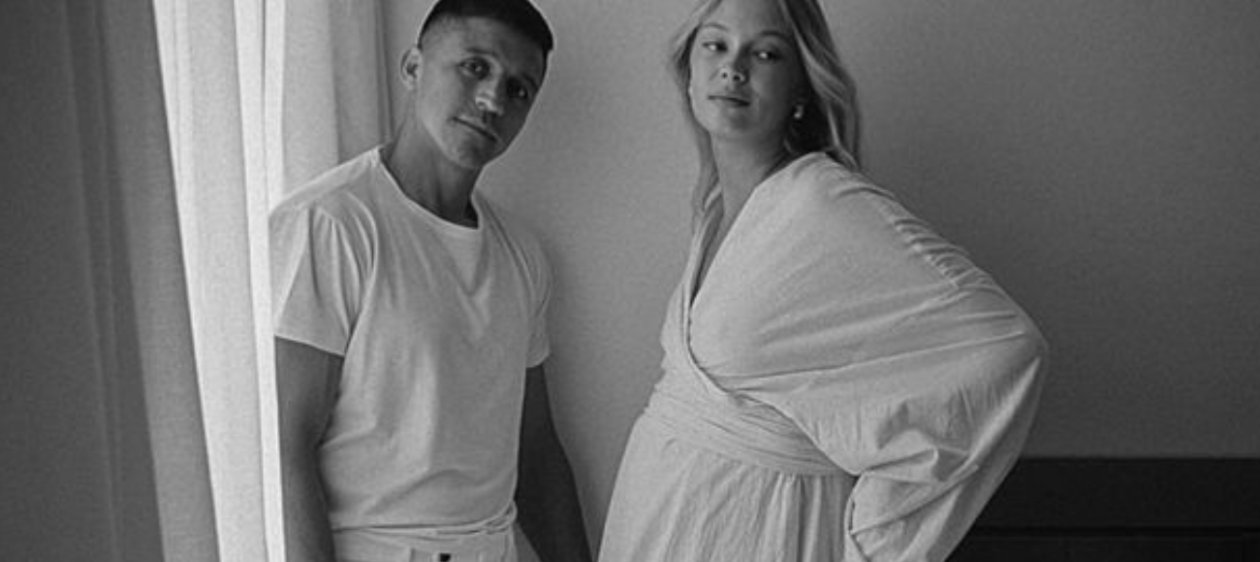 Así fue la revelación del sexo de la hijita de Alexis Sánchez y Alexandra Litvinova