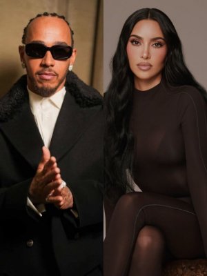 ¿Lewis Hamilton y Kim Kardashian confirmaron su romance con beso público?