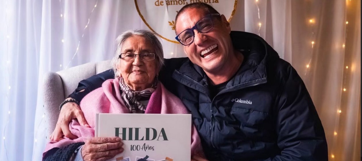 Francisco Saavedra sorprende a seguidora en su cumpleaños 100