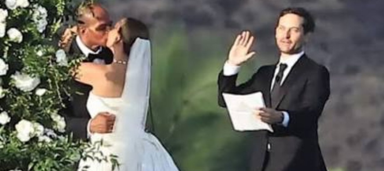Tobey Maguire oficia la boda de su ex esposa